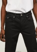hombres vaqueros finsbury skinny fit de talle bajo Pepe Jeans 44JTZ793 mezclilla - Imagen 3