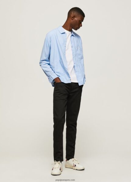 hombres vaqueros finsbury skinny fit de talle bajo Pepe Jeans 44JTZ793 mezclilla