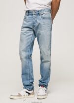 hombres vaqueros stanley de tiro medio Pepe Jeans 44JTZ807 mezclilla - Imagen 2