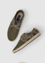 hombres zapatillas blucher claic turisticas Pepe Jeans 44JTZ1249 verde caqui - Imagen 2