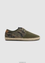 hombres zapatillas blucher claic turisticas Pepe Jeans 44JTZ1249 verde caqui
