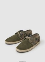 hombres zapatillas blucher claic turisticas Pepe Jeans 44JTZ1249 verde caqui - Imagen 3