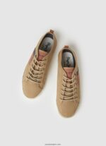 hombres zapatillas blucher de lona Pepe Jeans 44JTZ1195 camello - Imagen 2