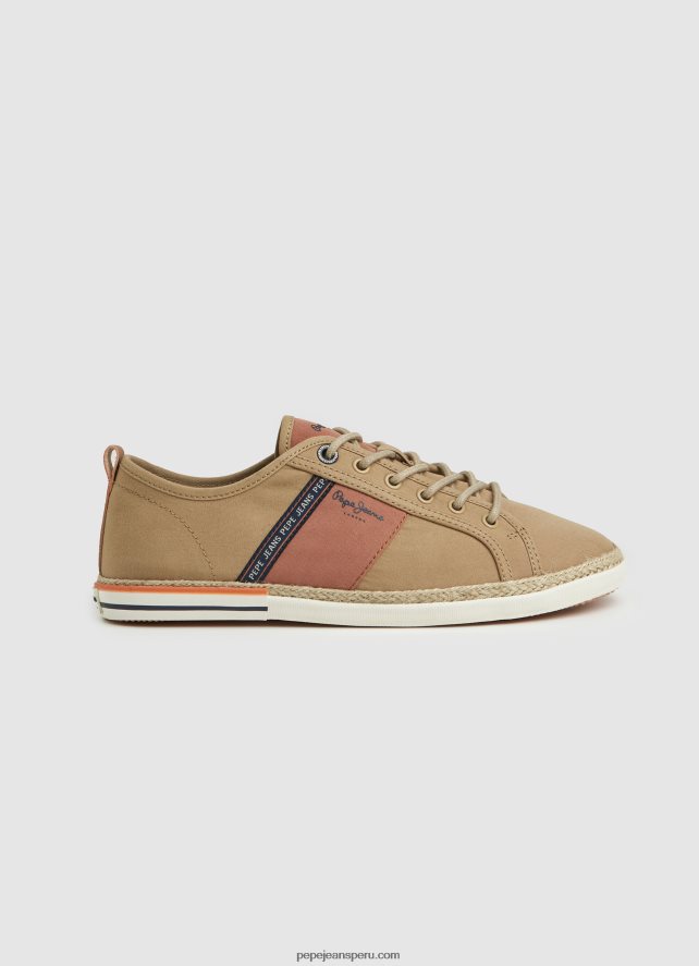 hombres_zapatillas_blucher_de_lona_pepe_jeans_44jtz1195_camello.jpg hombres zapatillas blucher de lona Pepe Jeans 44JTZ1195 camello - Imagen 1