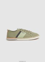 hombres zapatillas blucher de lona Pepe Jeans 44JTZ1215 ejército
