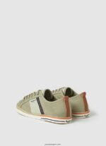 hombres zapatillas blucher de lona Pepe Jeans 44JTZ1215 ejército - Imagen 4