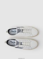 hombres zapatillas blucher de lona Pepe Jeans 44JTZ1216 blanco - Imagen 2