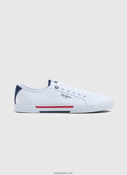 hombres zapatillas brady basicas Pepe Jeans 44JTZ1242 blanco
