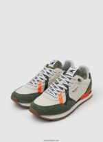 hombres zapatillas brit combinadas Pepe Jeans 44JTZ1185 verde caqui - Imagen 3