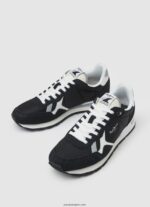 hombres zapatillas brit combinadas Pepe Jeans 44JTZ1200 negro - Imagen 3