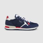 hombres zapatillas brit combinadas Pepe Jeans 44JTZ1218 Armada