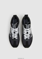 hombres zapatillas combinadas foster man Pepe Jeans 44JTZ1199 negro - Imagen 3