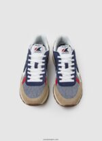 hombres zapatillas combinadas hombre brit Pepe Jeans 44JTZ1175 Denim oscuro - Imagen 2