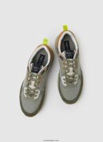 hombres zapatillas london pro combinadas Pepe Jeans 44JTZ1188 verde caqui - Imagen 2
