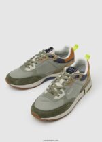 hombres zapatillas london pro combinadas Pepe Jeans 44JTZ1188 verde caqui - Imagen 3