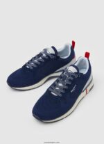 hombres zapatillas london pro combinadas Pepe Jeans 44JTZ1230 Armada - Imagen 3