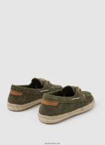 hombres zapatillas náuticas de ante Pepe Jeans 44JTZ1192 verde caqui - Imagen 5