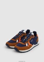 hombres zapatillas retro brit man studio Pepe Jeans 44JTZ1176 coñac - Imagen 2