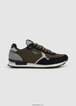 hombres zapatillas retro brit man studio Pepe Jeans 44JTZ1202 carbón