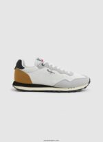 hombres zapatillas retro hombre natch Pepe Jeans 44JTZ1236 blanco