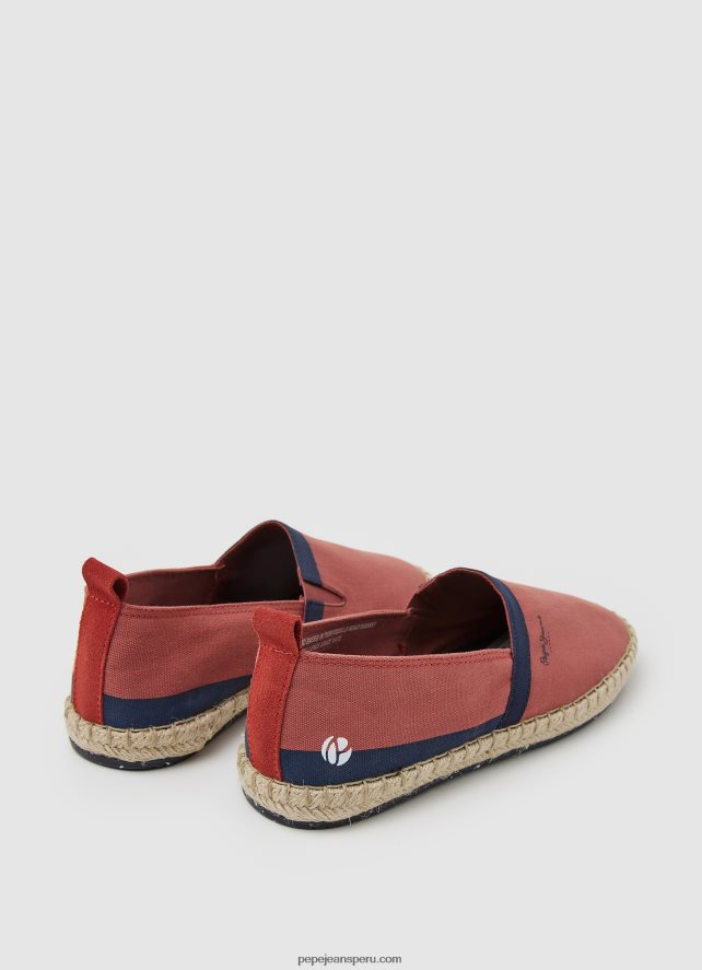 hombres zapatillas sin cordones para campamento turístico Pepe Jeans 44JTZ1253 terracota clara - Imagen 4