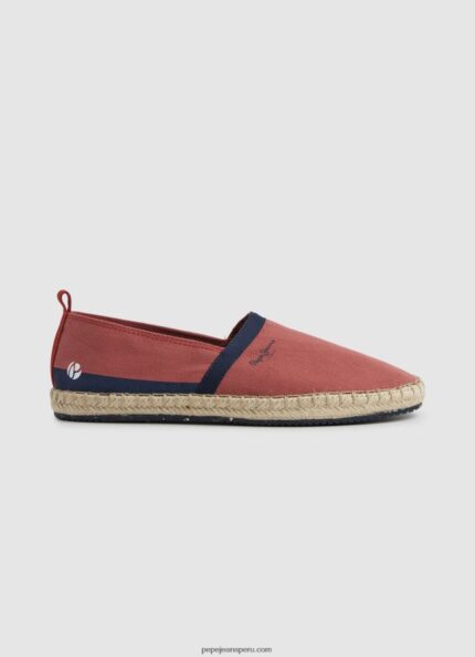 hombres zapatillas sin cordones para campamento turístico Pepe Jeans 44JTZ1253 terracota clara