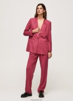 mujer blazer liso con hombreras Pepe Jeans 44JTZ112 rubor oscuro - Imagen 2