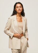 mujer blazer liso con hombreras Pepe Jeans 44JTZ134 fuerte