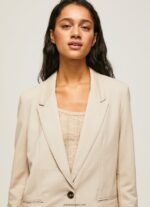 mujer blazer liso con hombreras Pepe Jeans 44JTZ134 fuerte - Imagen 3