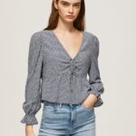 mujer blusa con logo estampado Pepe Jeans 44JTZ364 multi