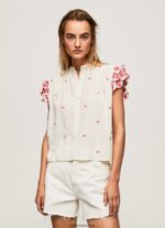 mujer blusa mao detalles bordados Pepe Jeans 44JTZ322 multi - Imagen 3