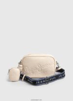 mujer bolsa crossbody con logo en relieve Pepe Jeans 44JTZ712 suero de la leche - Imagen 2