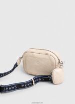 mujer bolsa crossbody con logo en relieve Pepe Jeans 44JTZ712 suero de la leche - Imagen 3