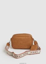 mujer bolsa crossbody con logo en relieve Pepe Jeans 44JTZ715 durazno - Imagen 4