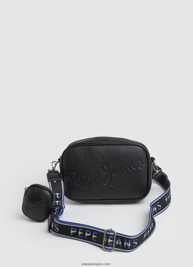 mujer bolsa crossbody con logo en relieve Pepe Jeans 44JTZ715 durazno - Imagen 5