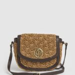 mujer bolsa crossbody de paja tejida Pepe Jeans 44JTZ742 caramelo