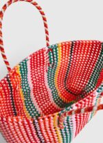 mujer bolsa de plástico tejida Pepe Jeans 44JTZ720 estudio rojo - Imagen 4