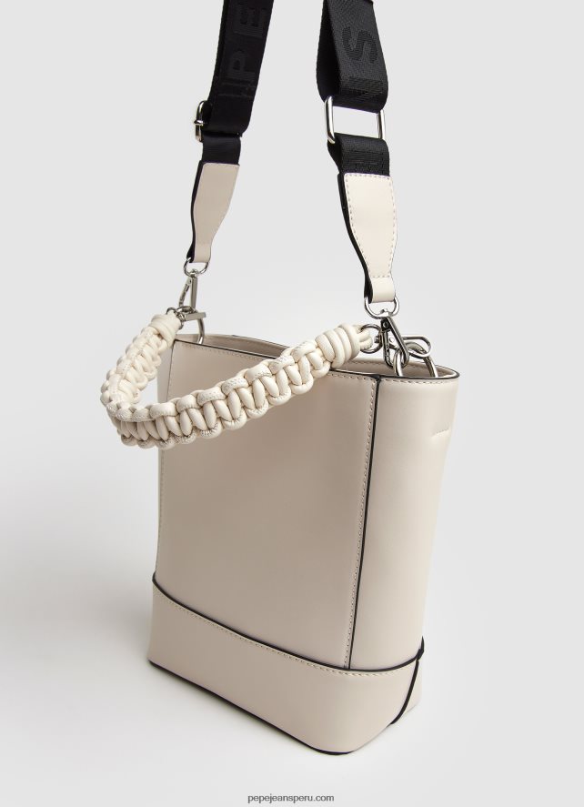 mujer bolso bombonera con doble asa Pepe Jeans 44JTZ731 suero de la leche - Imagen 2