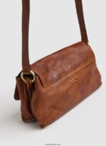 mujer bolso de hombro de cuero Pepe Jeans 44JTZ746 tabaco - Imagen 2