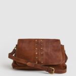 mujer bolso de hombro de cuero Pepe Jeans 44JTZ746 tabaco