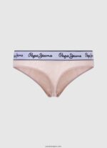 mujer bragas de tanga de malla Pepe Jeans 44JTZ554 desnudo claro - Imagen 2