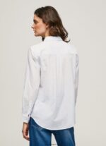 mujer camisa a rayas de gasa de algodón Pepe Jeans 44JTZ324 bahía - Imagen 4