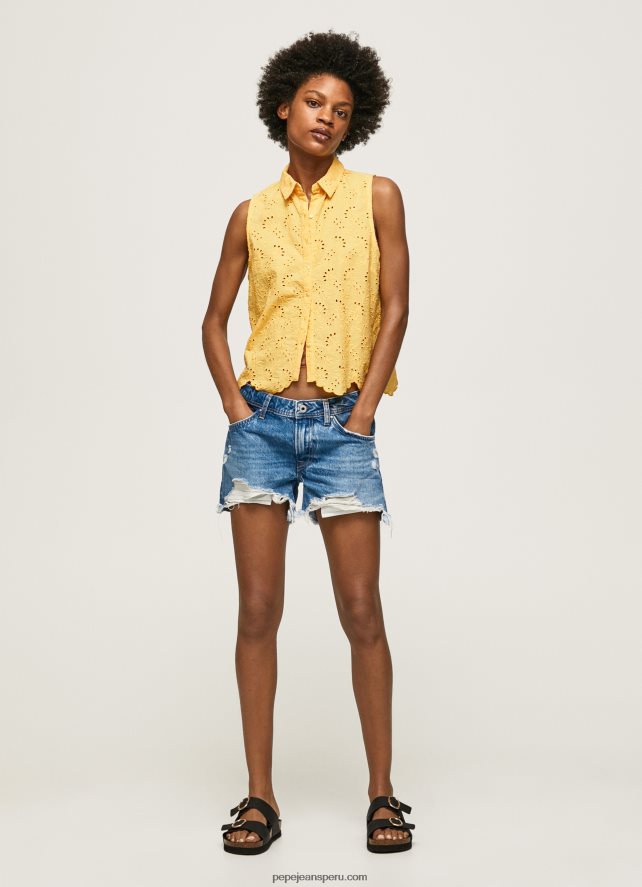 mujer camisa con abertura en la sisa Pepe Jeans 44JTZ330 brillar - Imagen 2