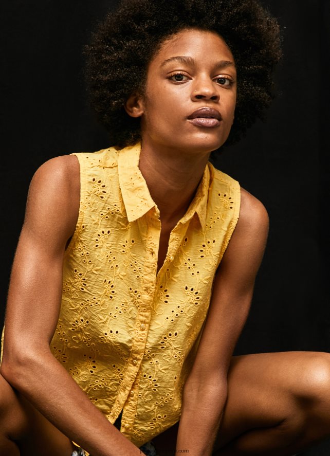 mujer camisa con abertura en la sisa Pepe Jeans 44JTZ330 brillar - Imagen 1