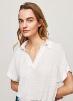 mujer camisa polo Pepe Jeans 44JTZ397 blanco - Imagen 3