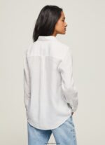 mujer camisa regular fit lisa Pepe Jeans 44JTZ333 blanco - Imagen 4