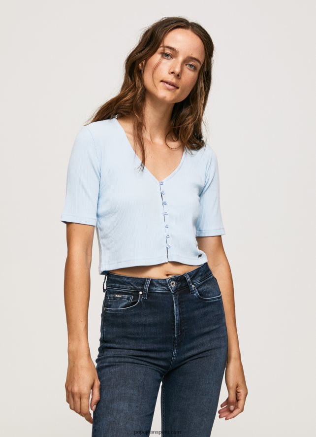 mujer_camisa_tipo_cardigan_de_canale_pepe_jeans_44jtz408_bahia.jpg mujer camisa tipo cárdigan de canalé Pepe Jeans 44JTZ408 bahía - Imagen 1