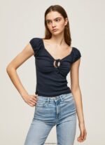 mujer camiseta con escote corazón Pepe Jeans 44JTZ438 dulwich