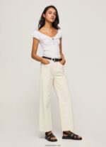 mujer camiseta con escote corazón Pepe Jeans 44JTZ462 blanco - Imagen 2