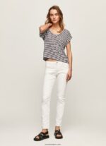 mujer camiseta con estampado de rayas Pepe Jeans 44JTZ458 dulwich - Imagen 2